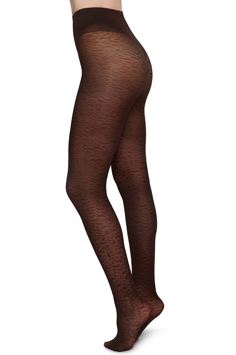 Luipaard panty bruin