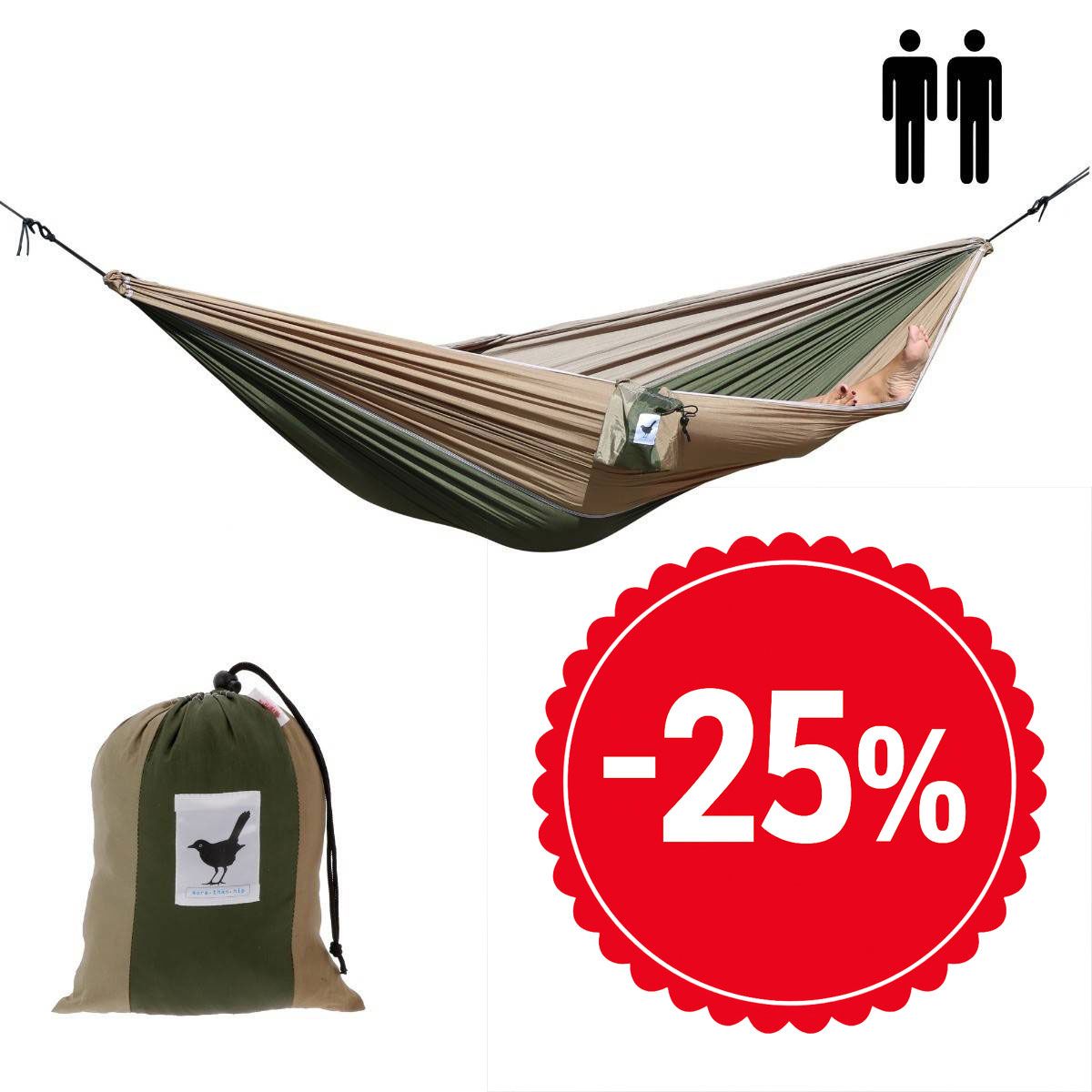 XXL 2 persoons (reis)hangmat Camouflage
