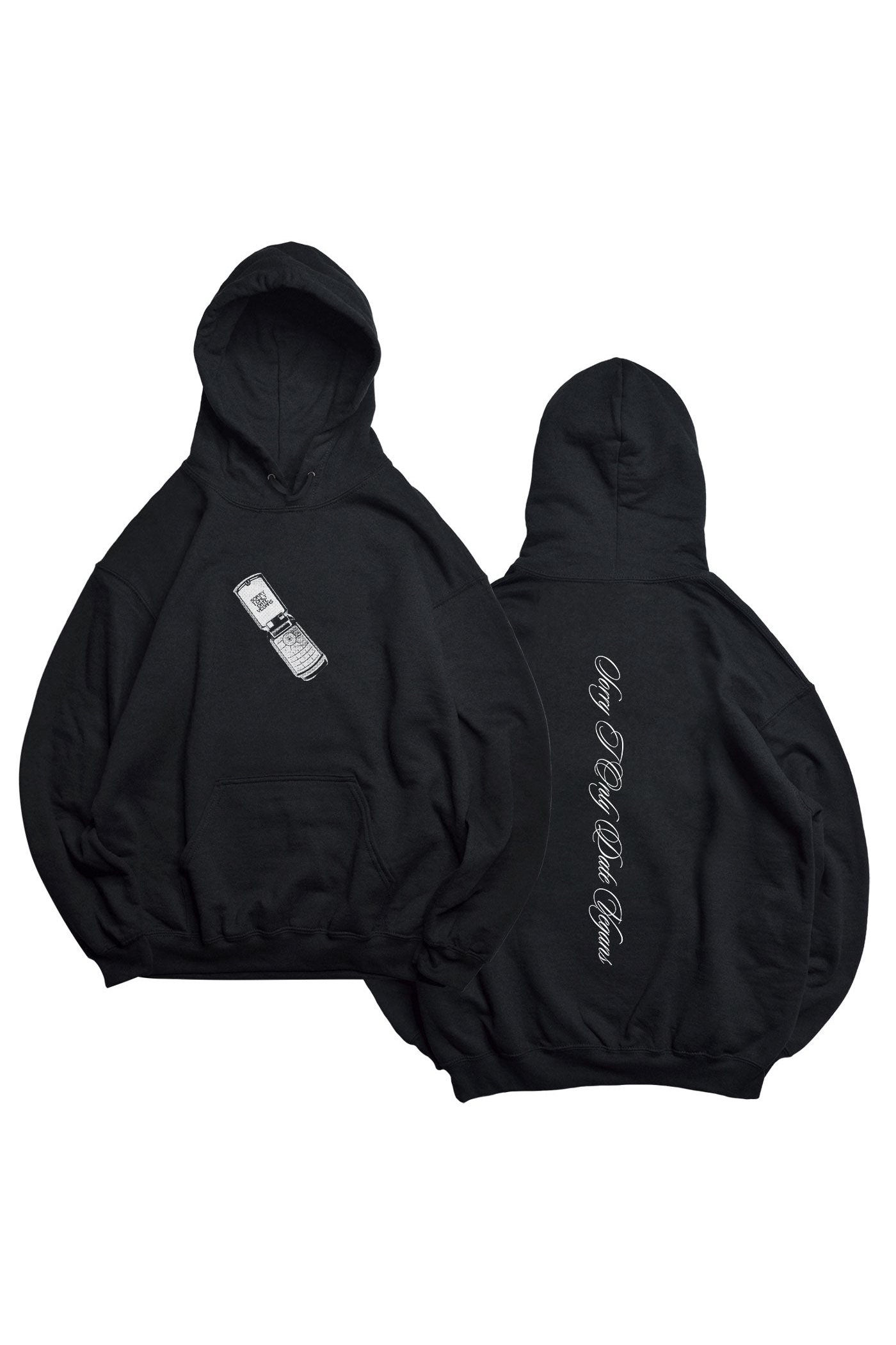 Plant Faced Clothing mannen vegan Hoodie Sorry I Only Date Vegans Zwart