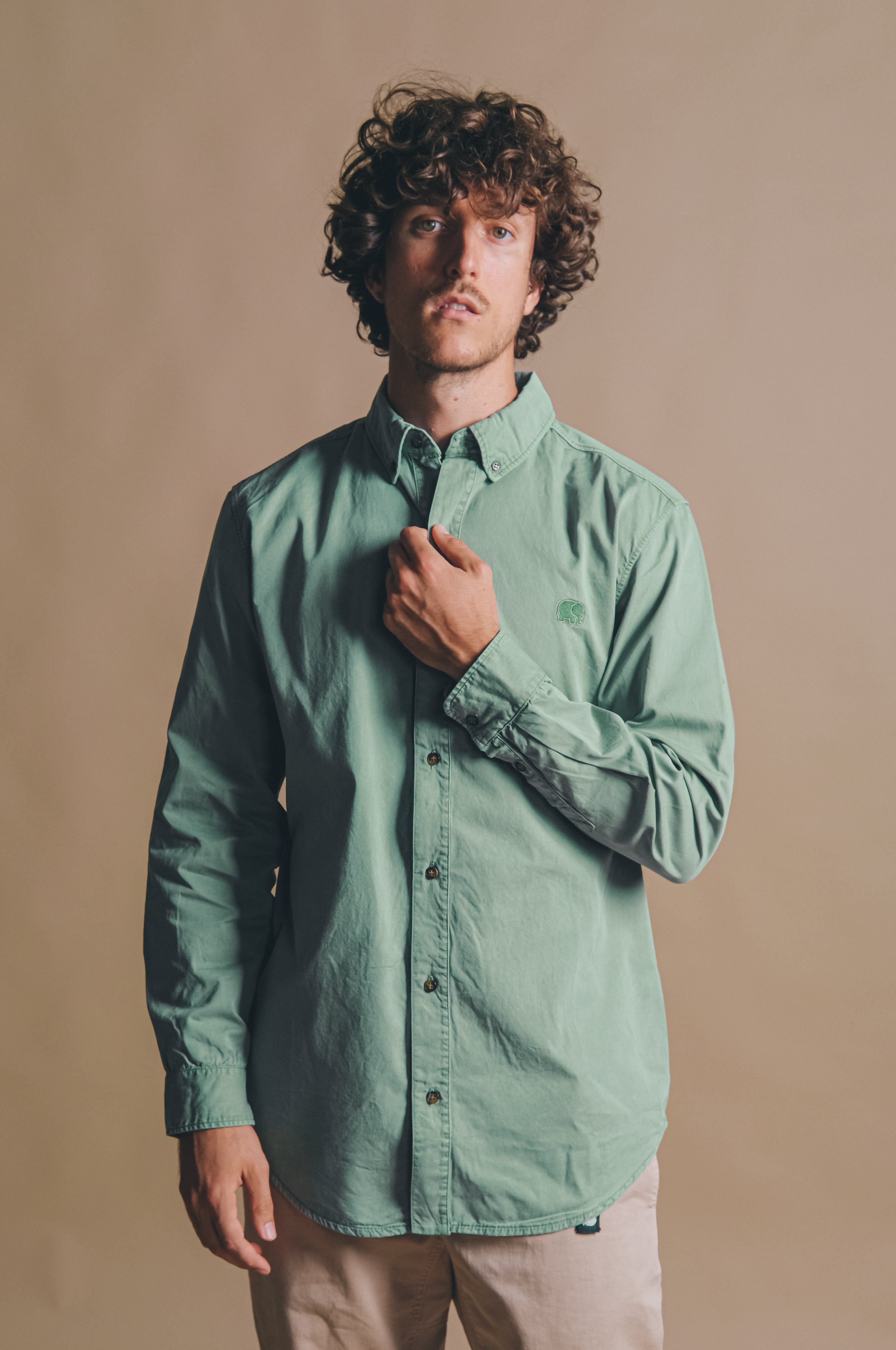 Trendsplant mannen vegan Shirt Postiguet Eucaliptus Groen