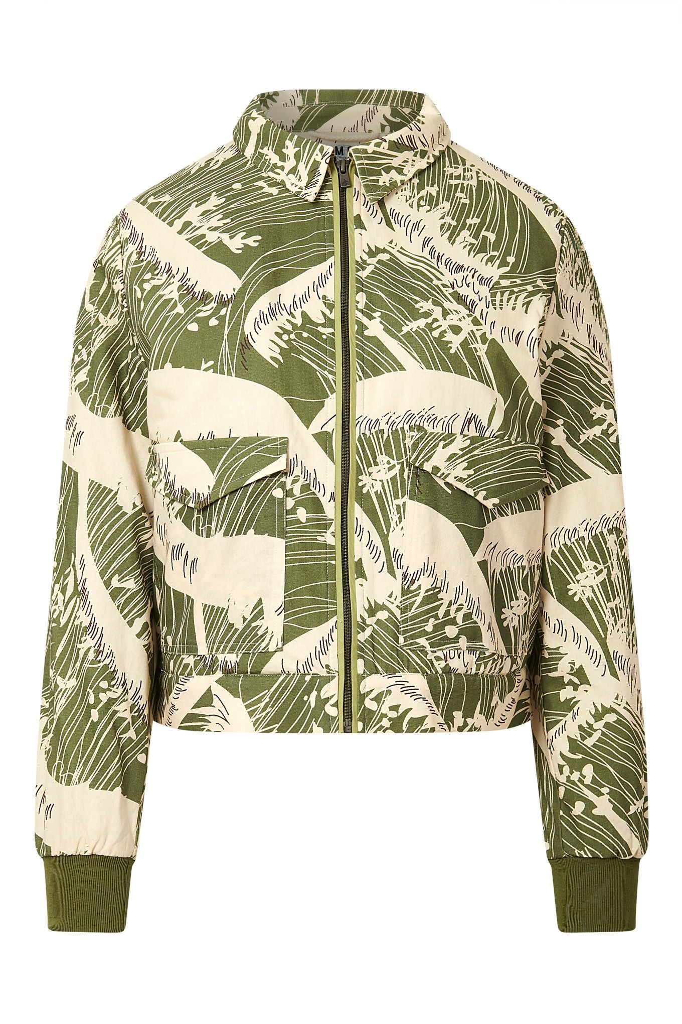 KOMODO  Bomber Vivi Print Wave Groen