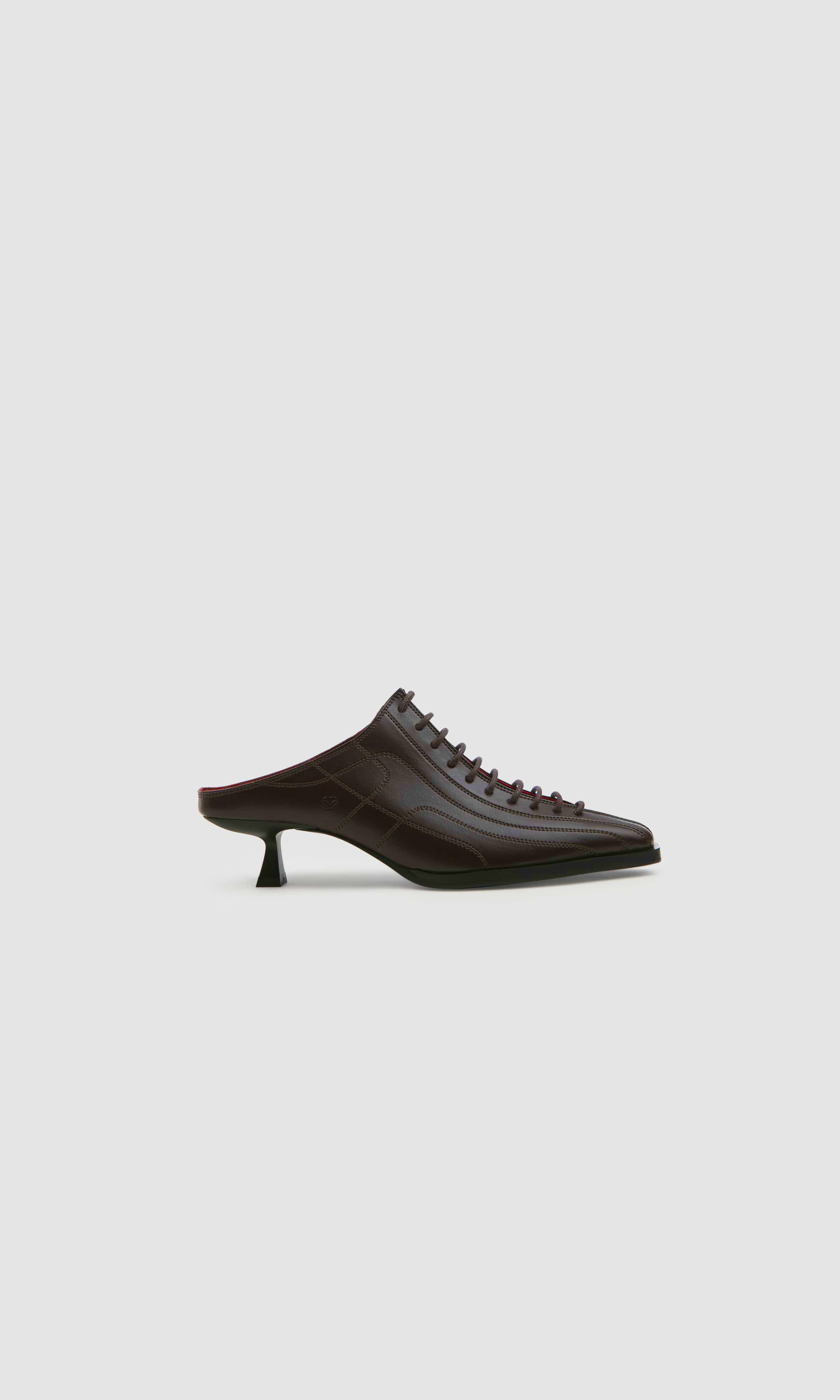 Prev  Sandalen Rachel Mule Cherry Brownie
