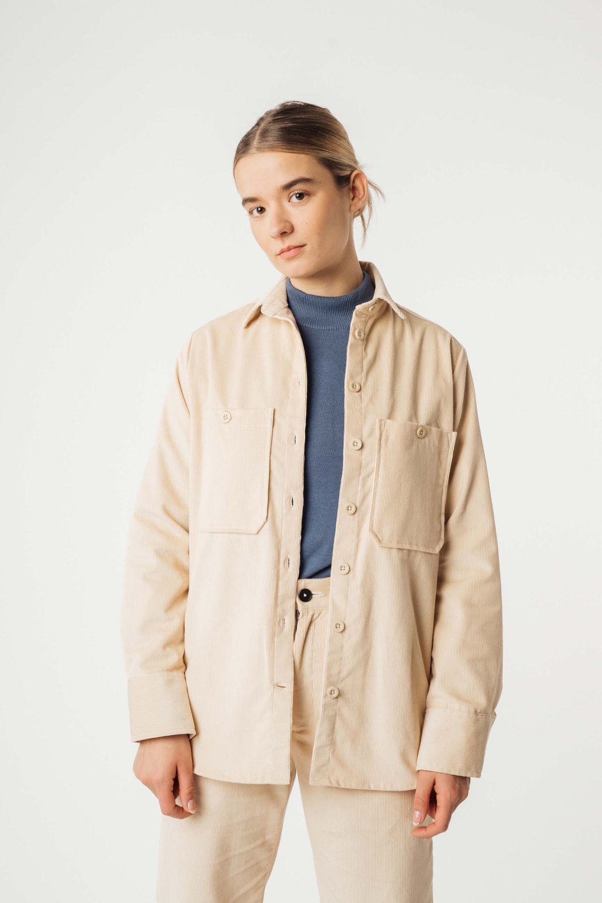 MELA  Overshirt Jiya Corduroy Amandel