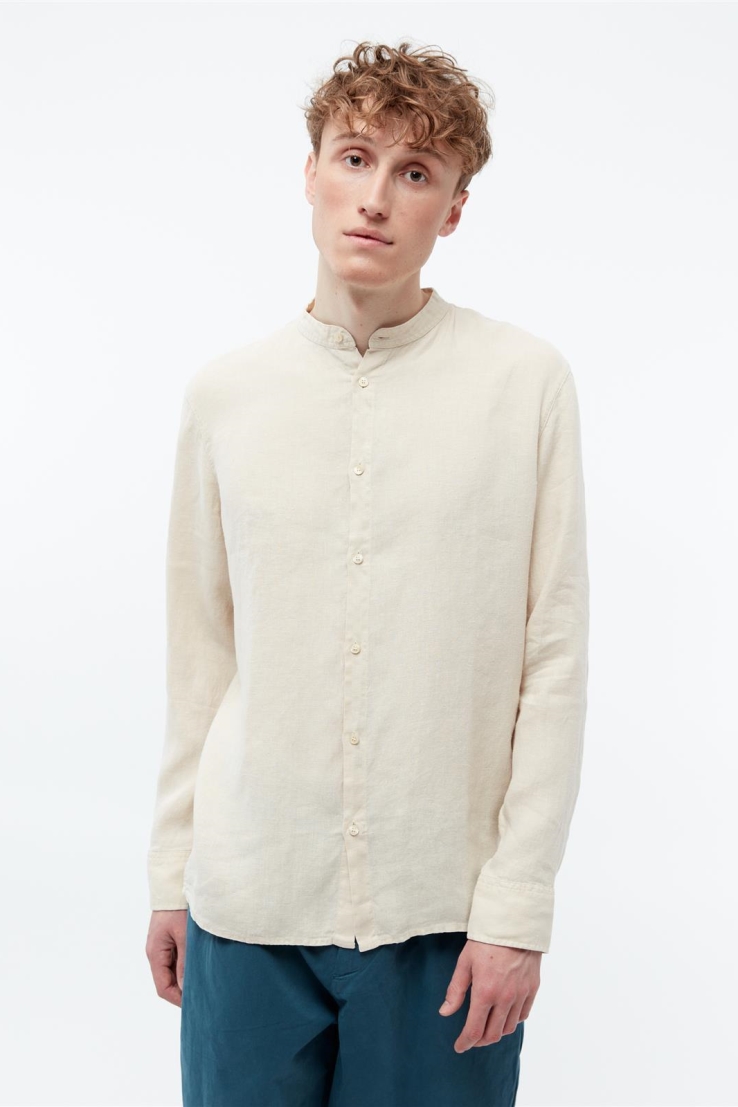Givn Wes Linnen Overhemd - Beige