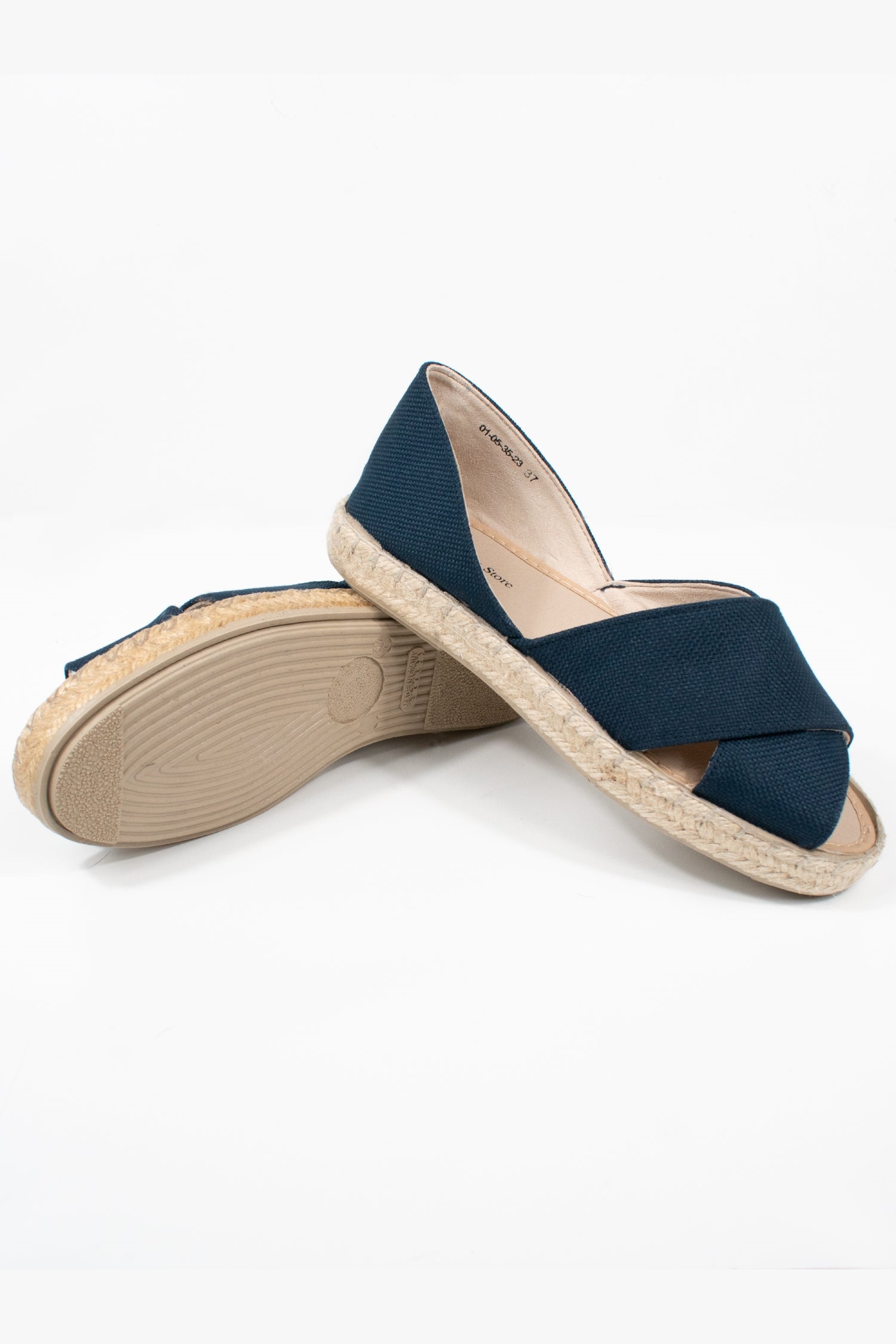 Will's Vegan Store  Sandalen Espadrilles Marine Canvas