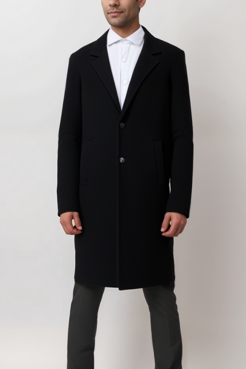 Will's Vegan Store mannen vegan Herenjas Structured Vegan Wol Zwart