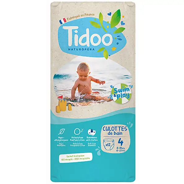 Tidoo Zwemluier Maat 4 8-15 kg 12 stuks