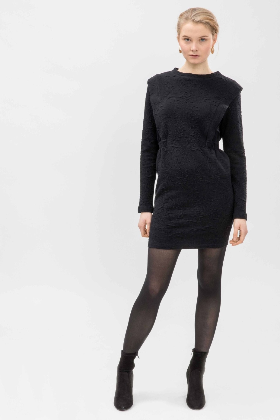LOVJOI  Mini-Jurk Abelone Zwart