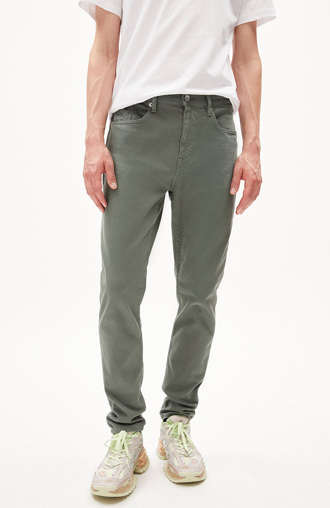 ARMEDANGELS mannen vegan Aarjo Jeans Grey Green