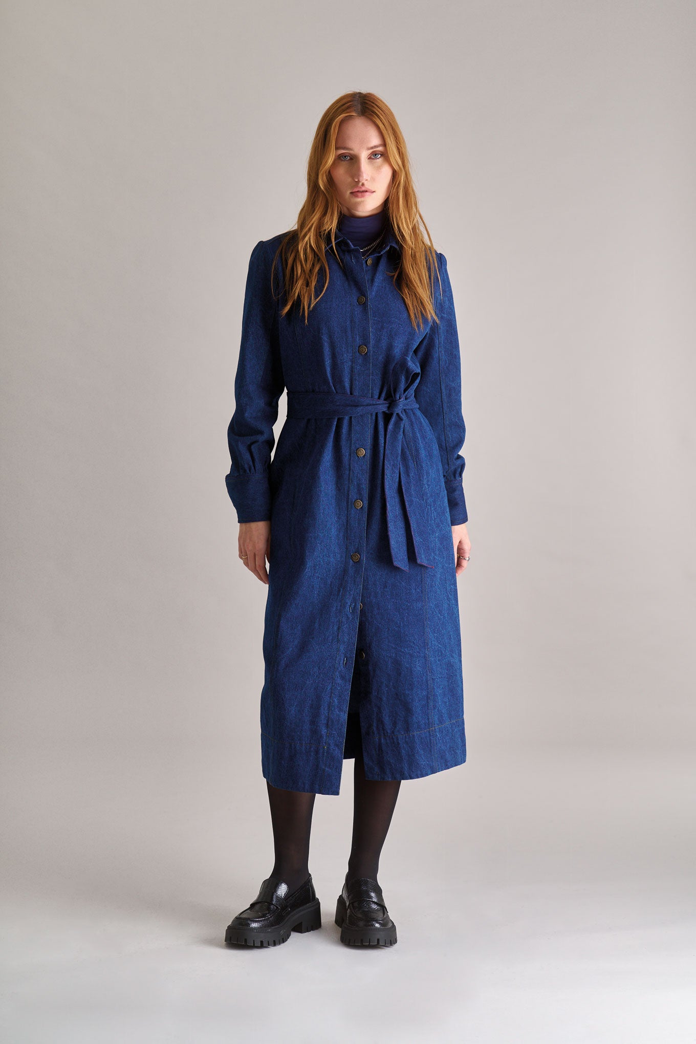 KOMODO  Jurk Denim Hariti Donkerblauw