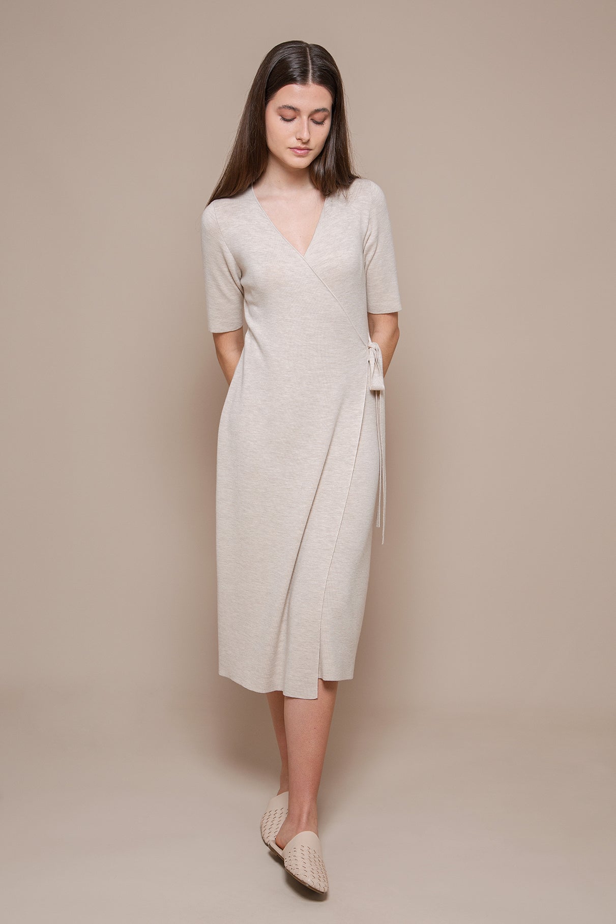 Knitted Envelope Dress