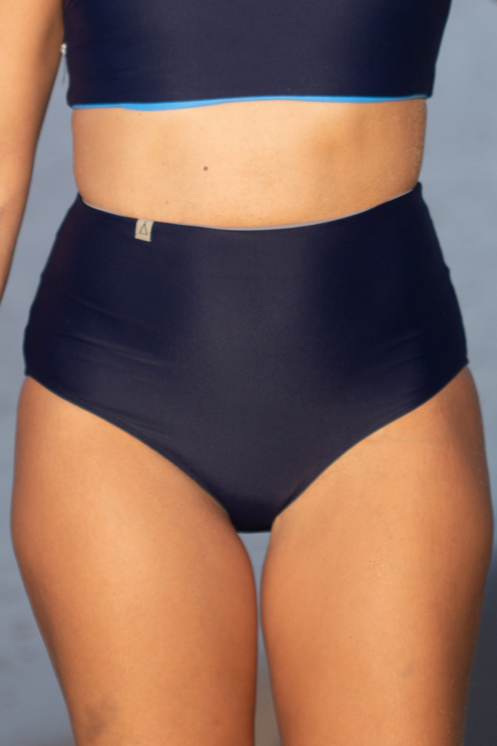 Inaska  Bikinibroekje High Waist Puur Donkerblauw