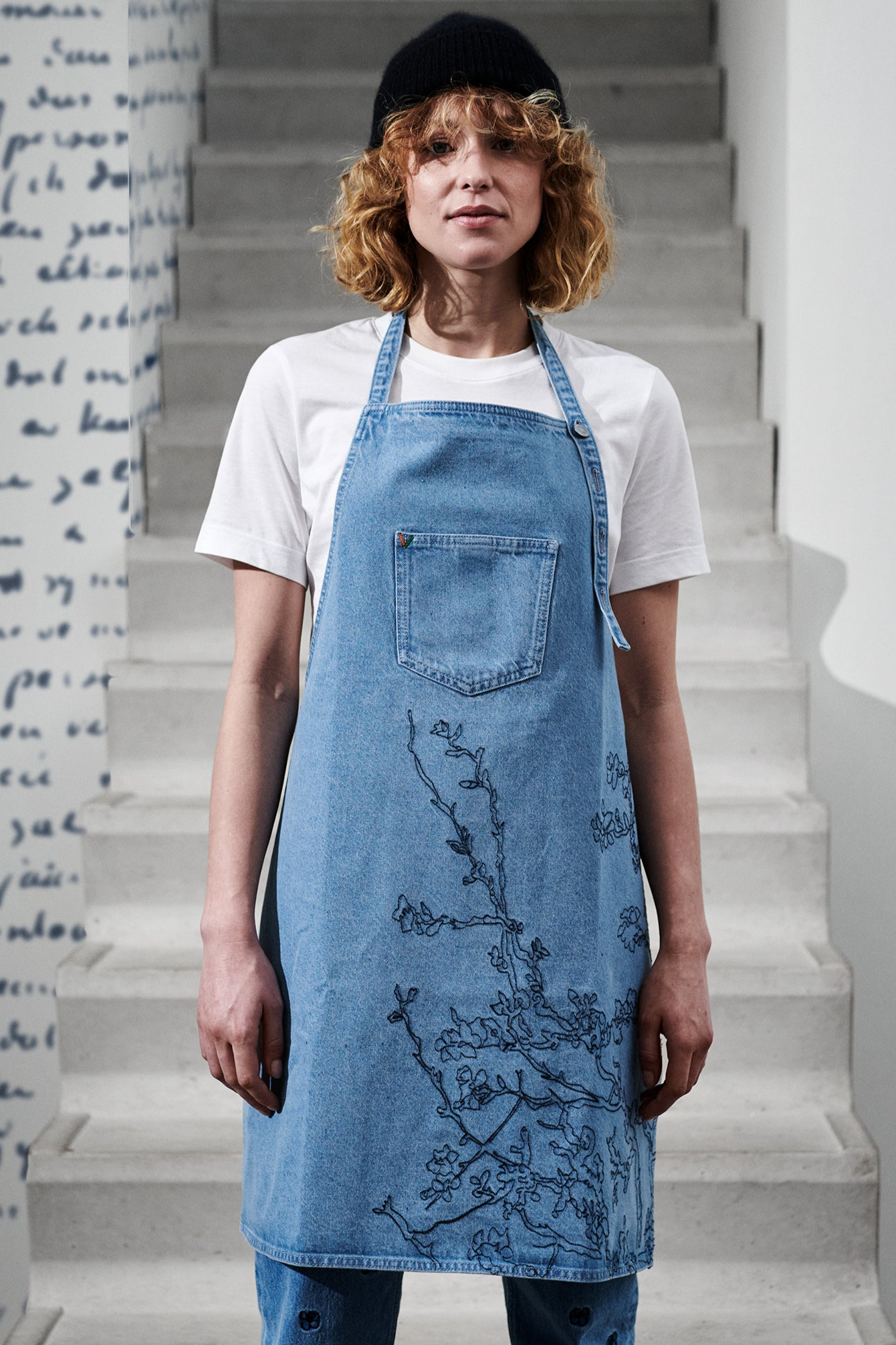 MUD Jeans  Van Schort Blossom Blauw