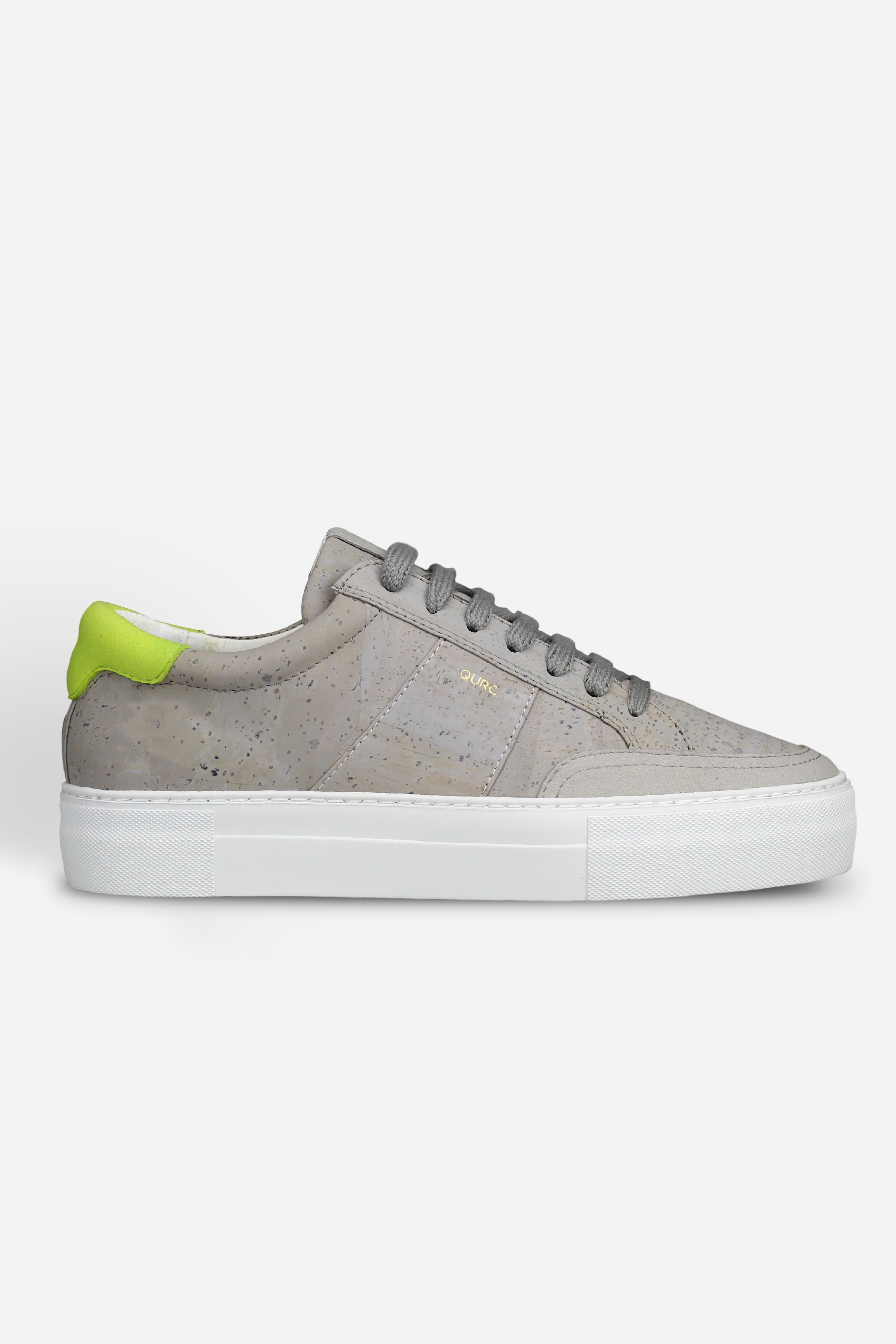 QURC mannen vegan Sneakers Fragment Low Sg Tennis Grijs