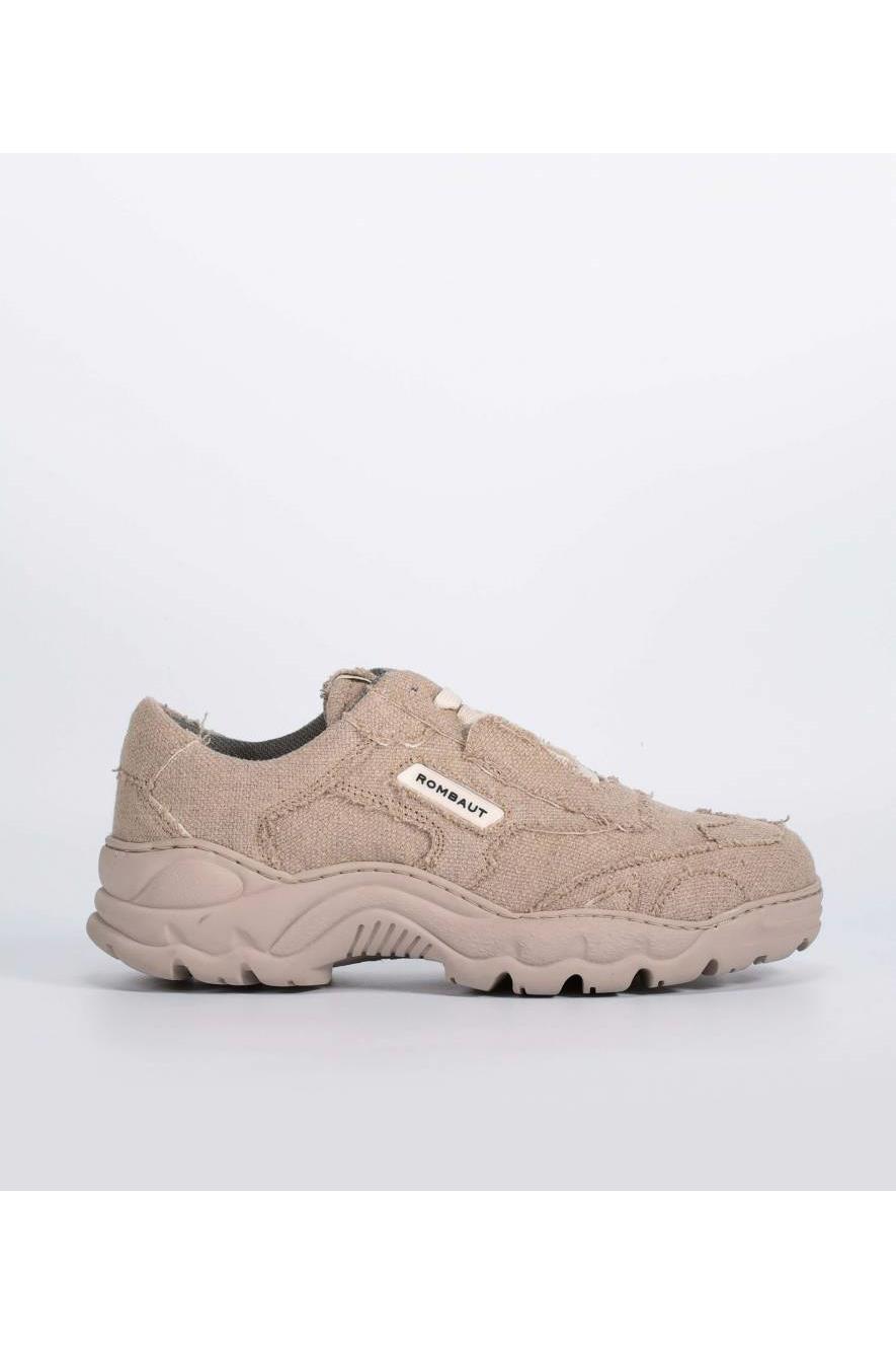 Rombaut mannen vegan Sneakers Boccaccio Canvas Beige