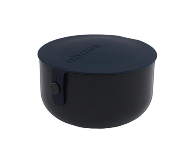 Uhmm Bowl 1200ml, lekvrije lunchkom of bewaardoos - No.01 Black Chalk