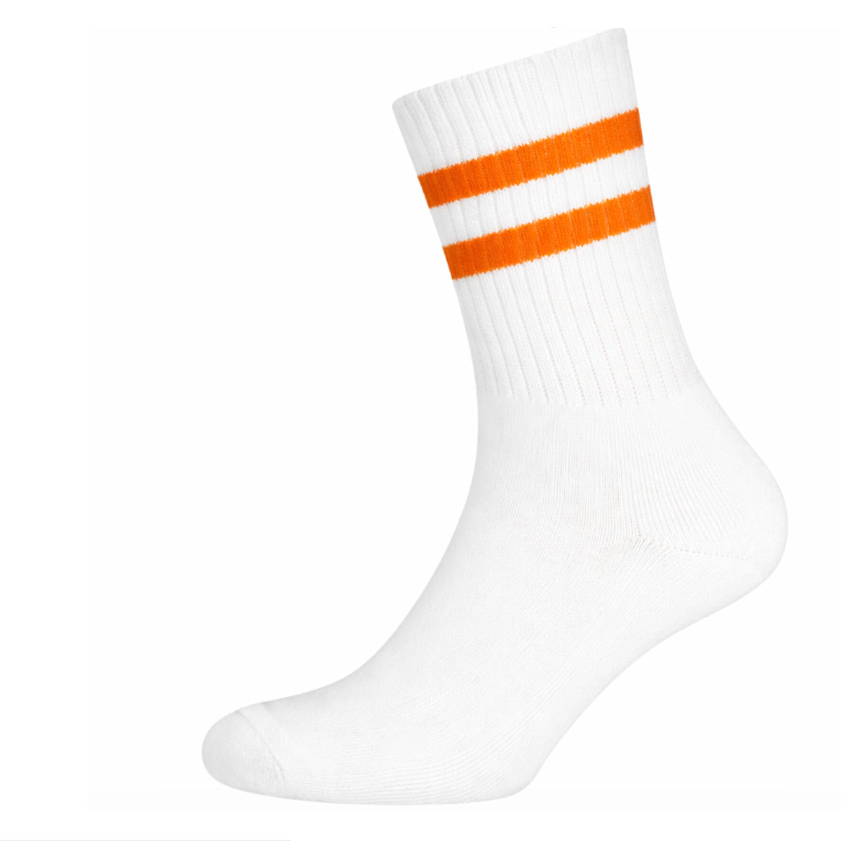 Outdoor sokken Senna (1-pack) - Wit met Oranje Banden
