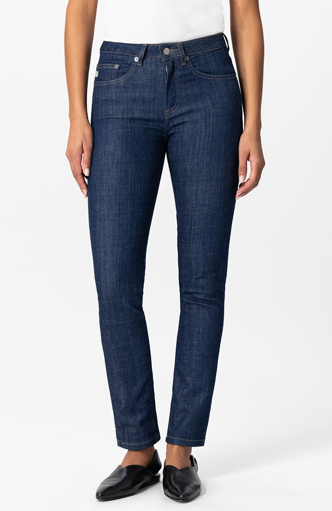 Faye Straight jeans Shiny raw