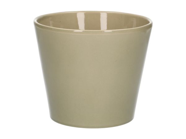 Bloempot, aardewerk, zachtgroen, Ø 15,5 cm