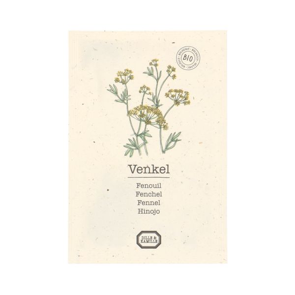 Kruidenzaden, biologisch, venkel, 0.5 g