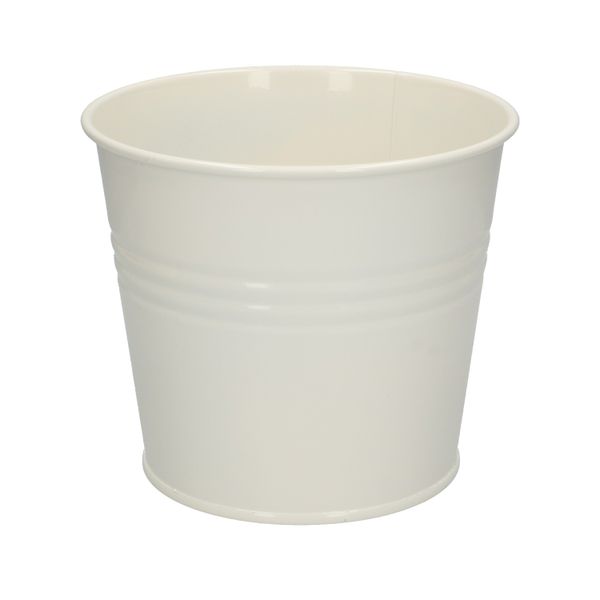 Bloempot, zink, offwhite, Ø 17 cm