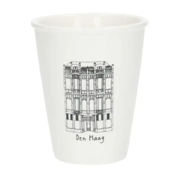 Gevel mok, Den Haag, porselein, 200 ml