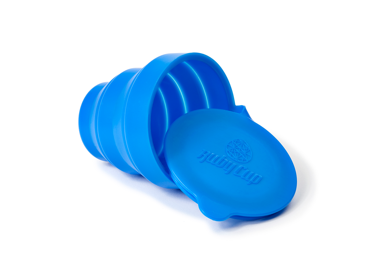 Ruby Cup Sterilisator voor herbruikbare Menstruatiecups - Ruby Clean (Kleur: Blauw)