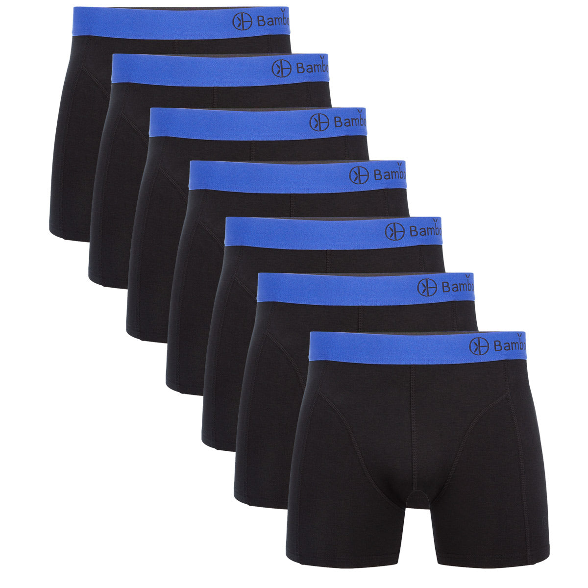 Boxershorts Levi (7-pack) - Zwart met blauw