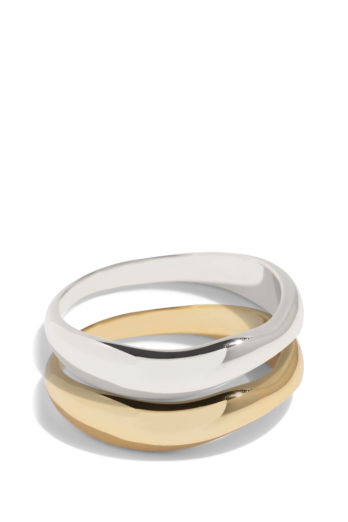 Bound Studios  Ring Set Double Trouble Sterling Zilver & 18k Verguld