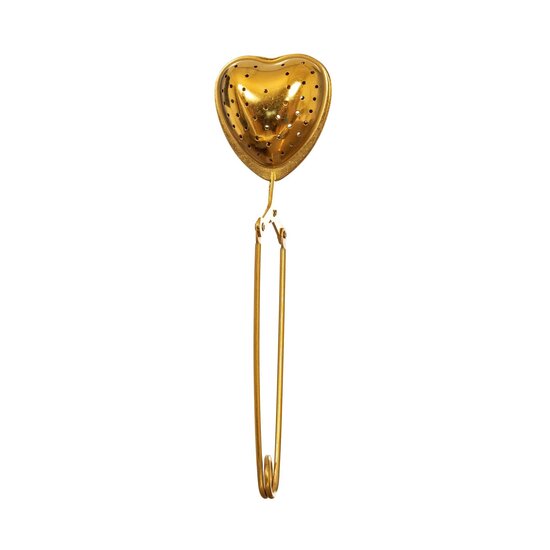 Sass & Belle Tea infuser Heart, bronskleurig RVS theezeefje