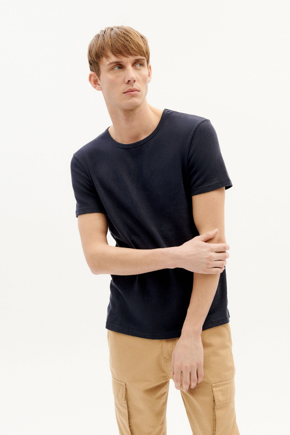 Thinking MU mannen vegan T-Shirt Hennep Dik Marineblauw