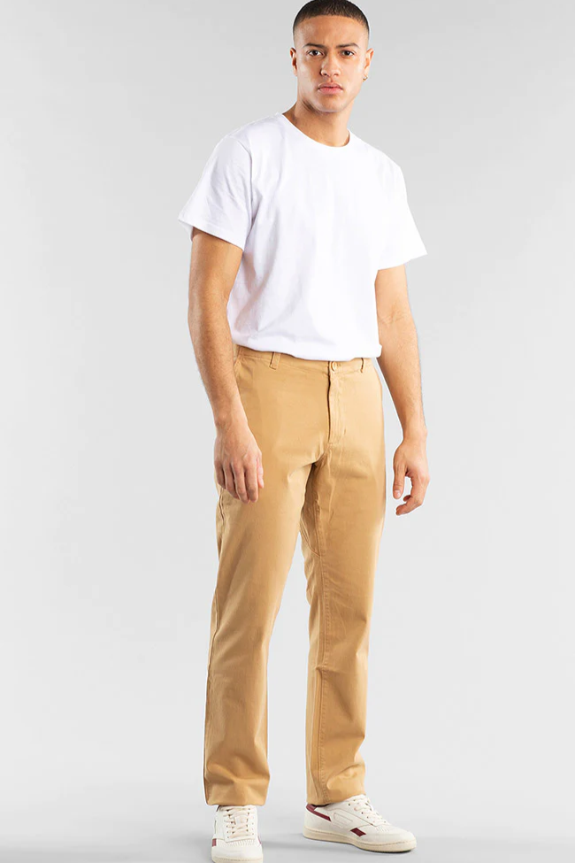 DEDICATED mannen vegan Broek Chino Sundsvall Beige