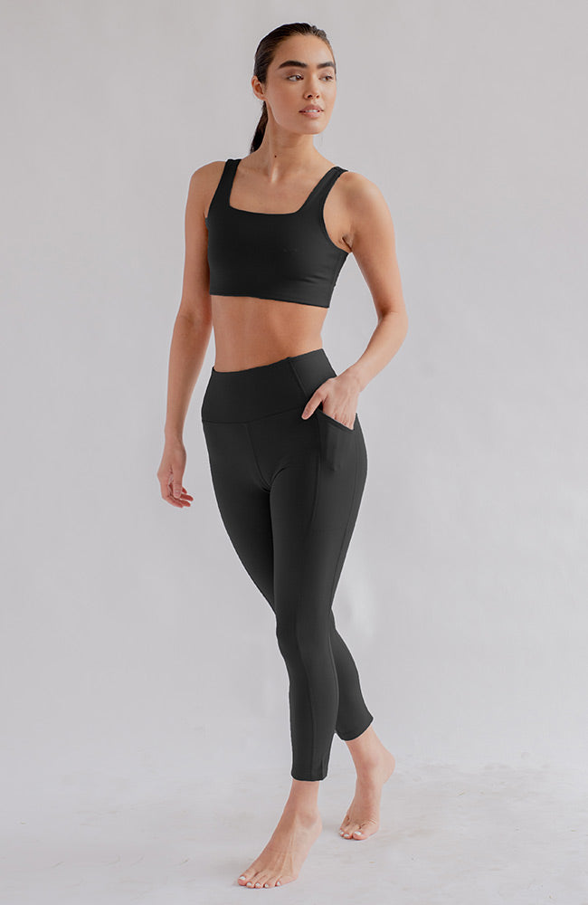 Girlfriend Collective  Legging Hoogbouw Zwart