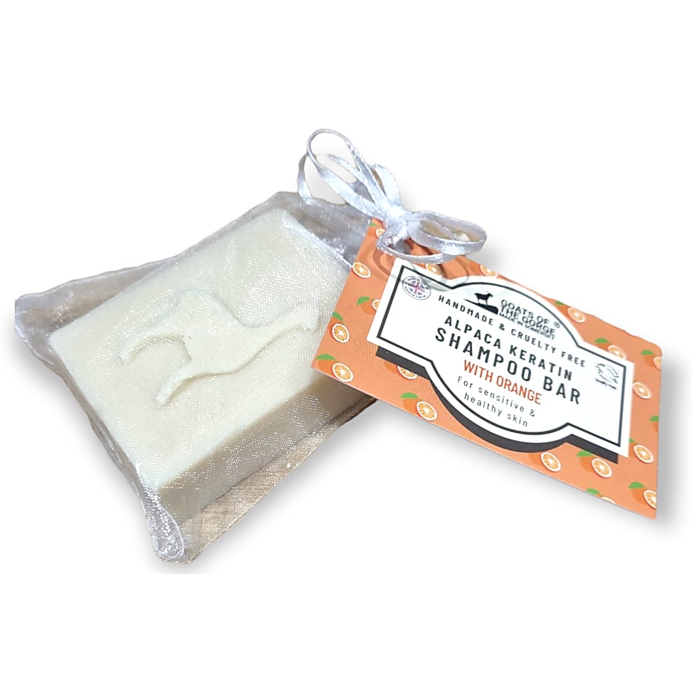 Goats of the Gorge Alpaca Keratine Shampoo Bar - Sinaasappel