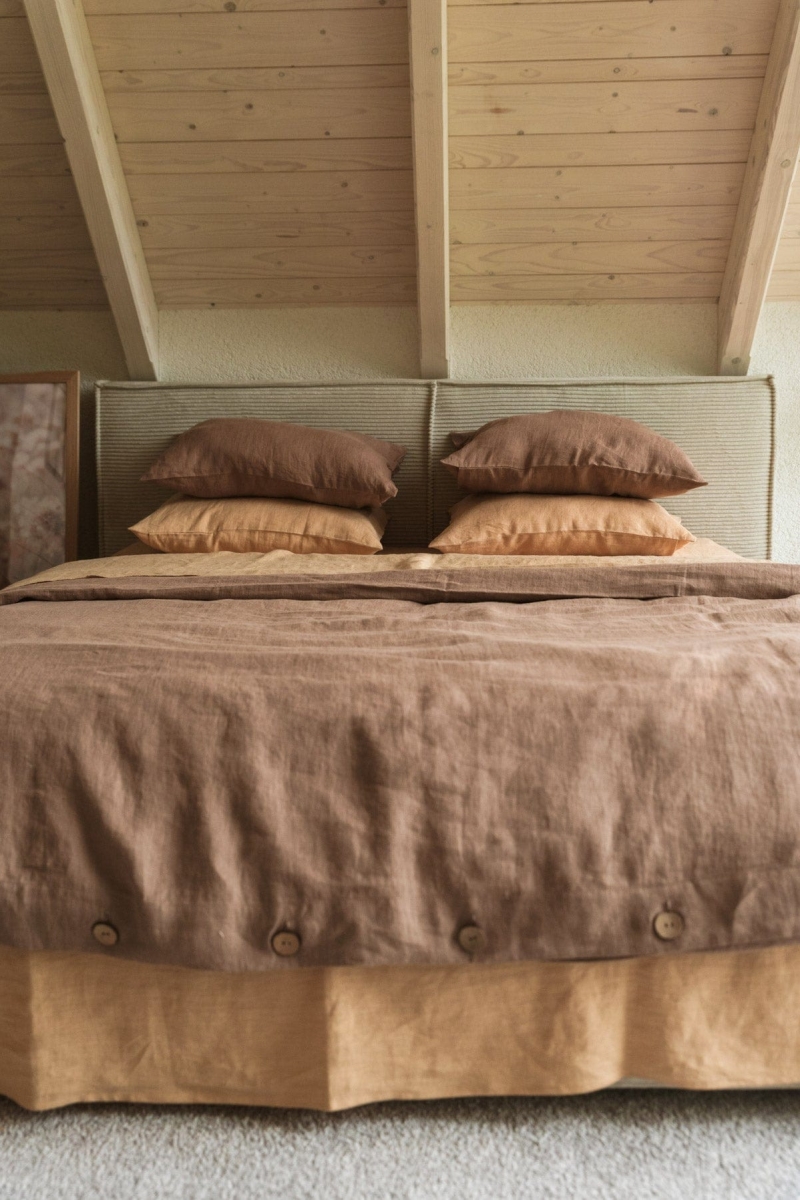 AmourLinen  Dekbedovertrek Rosy Brown