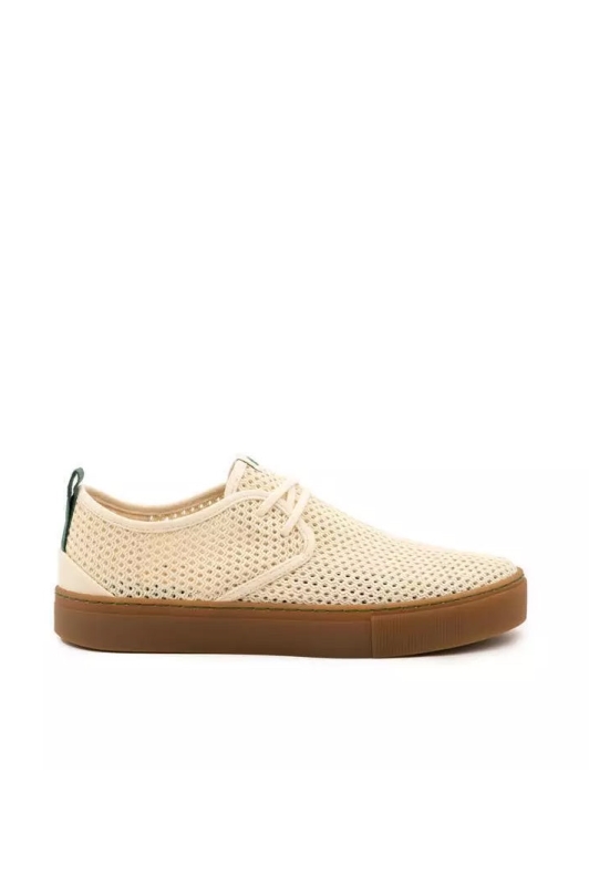 Vesica Piscis mannen vegan Sneakers Siddhartha Wit Mesh Natuurlijk