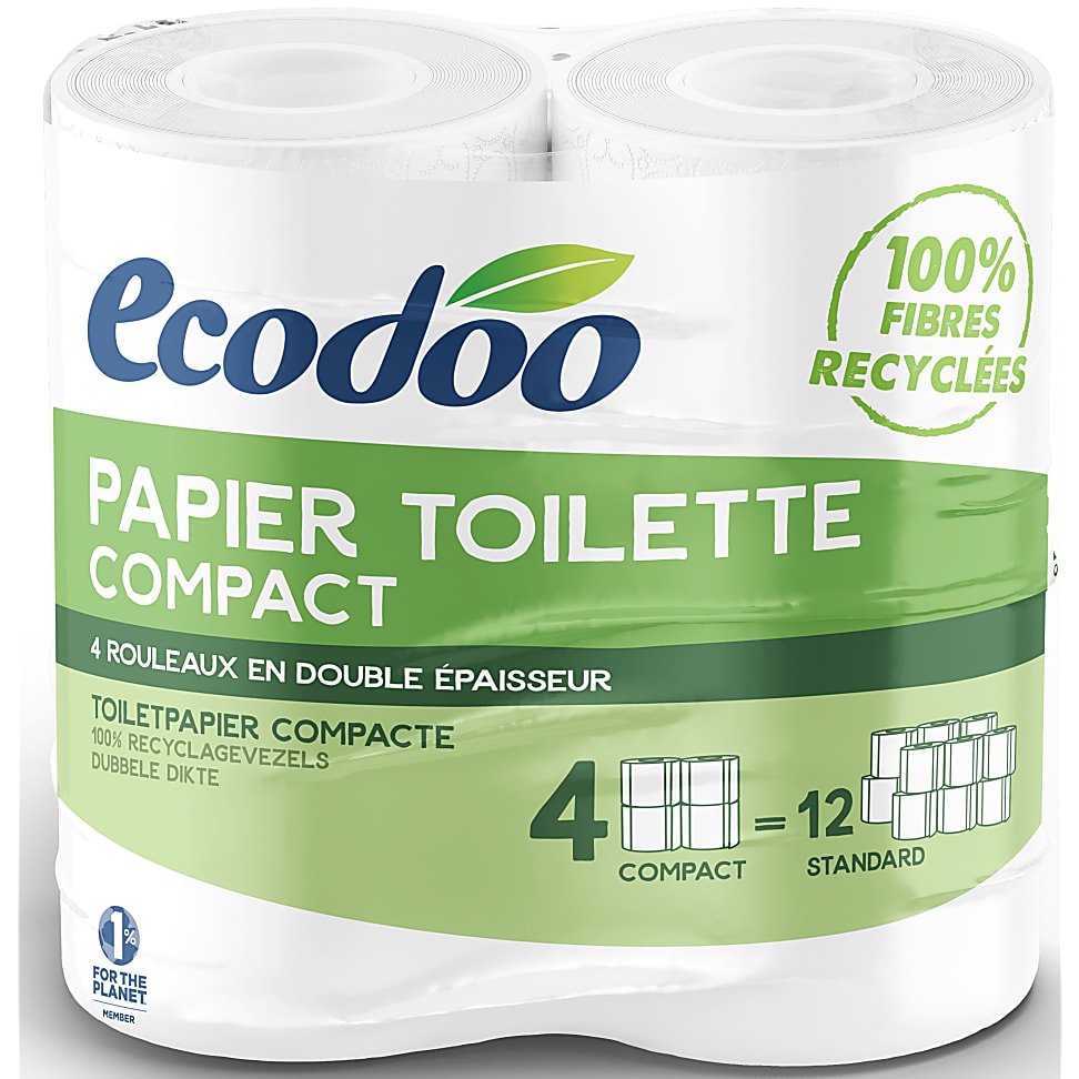 Ecodoo Compact Toiletpapier 4 rollen