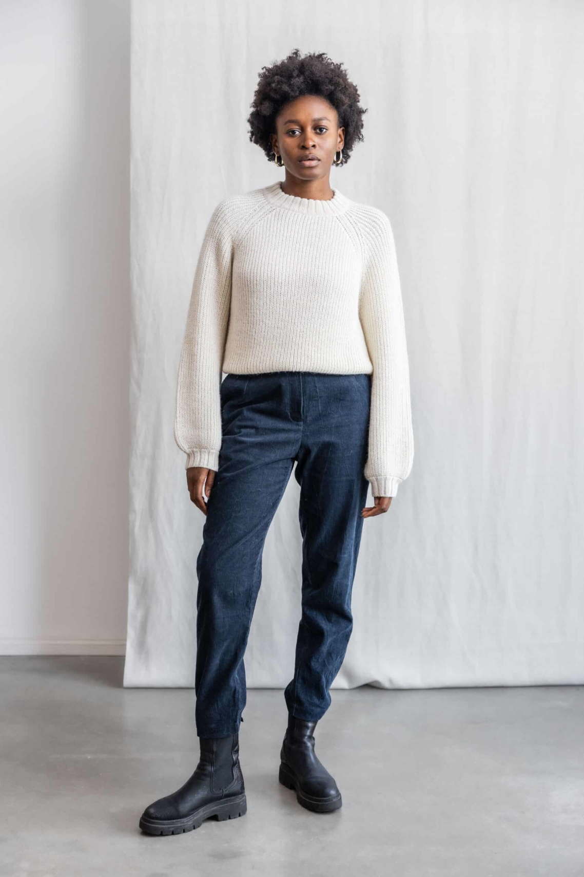 Jyoti Fair Works  Broek Suhrut Nachtblauw Navy