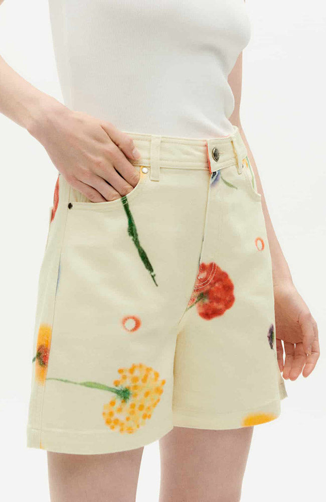 Thinking MU  Feuz Blow Luisa Shorts Gebroken Wit