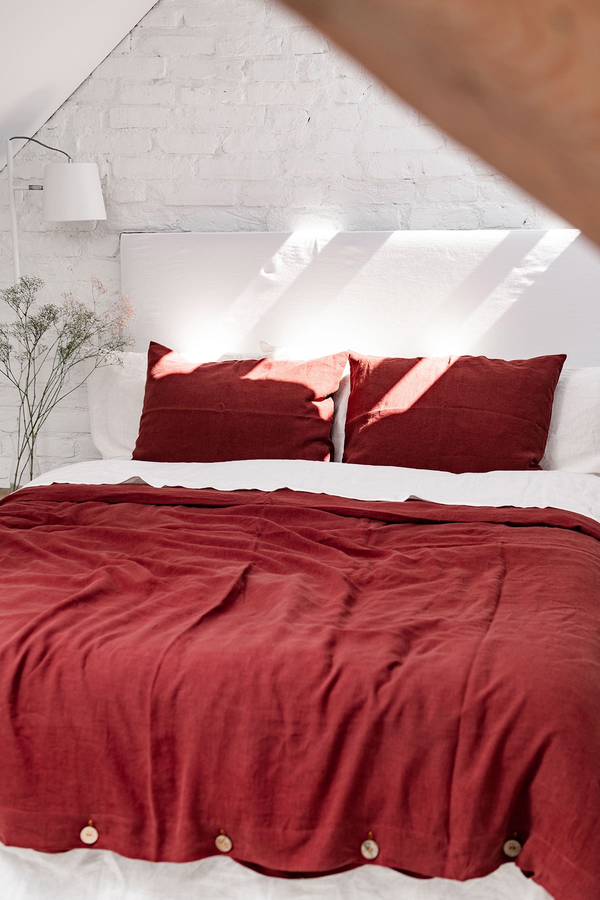 AmourLinen  Linnen Beddengoedset Terracotta