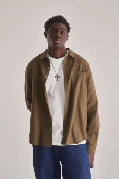 KOMODO mannen vegan Shirt Spectre Groen