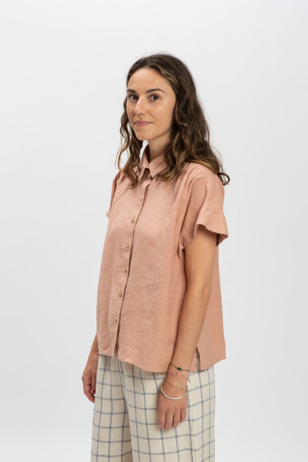 MATONA Linnen Blouse Roze