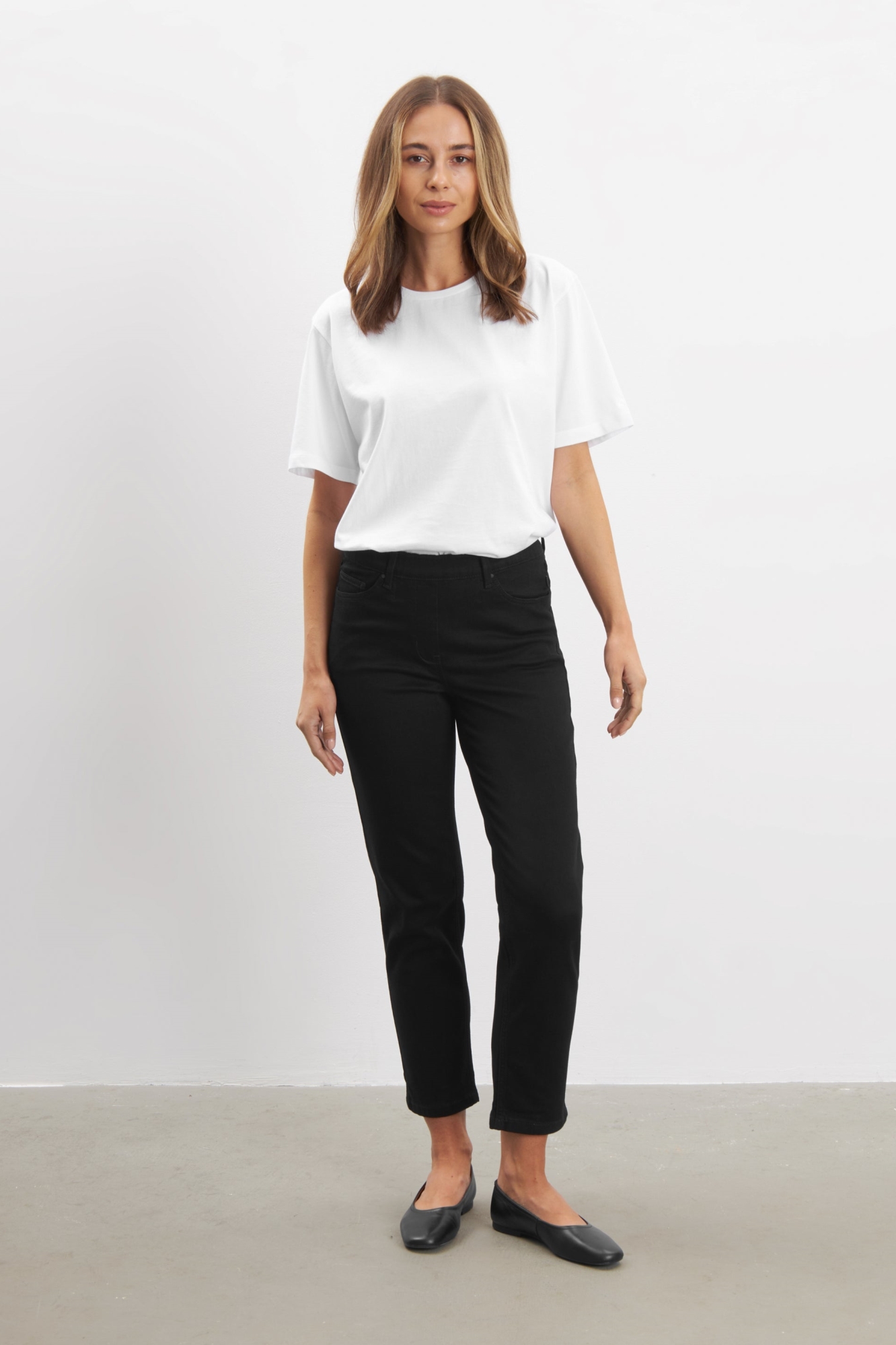 LAURIE  Jeans Hannah Normaal Extra Korte Lengte Zwart