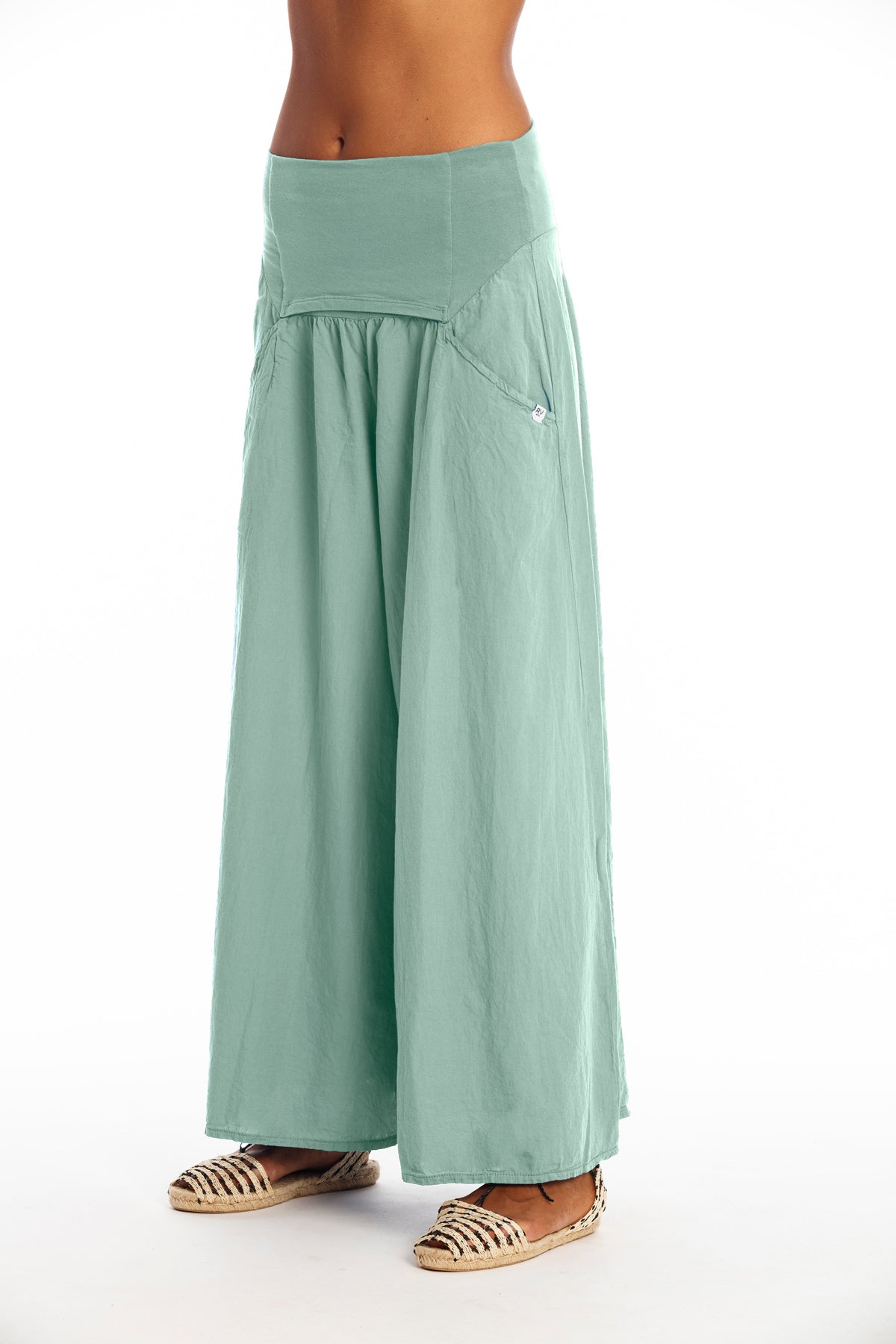 RAVENS VIEW IBIZA  Broek Easy Skirt Cameo Groen