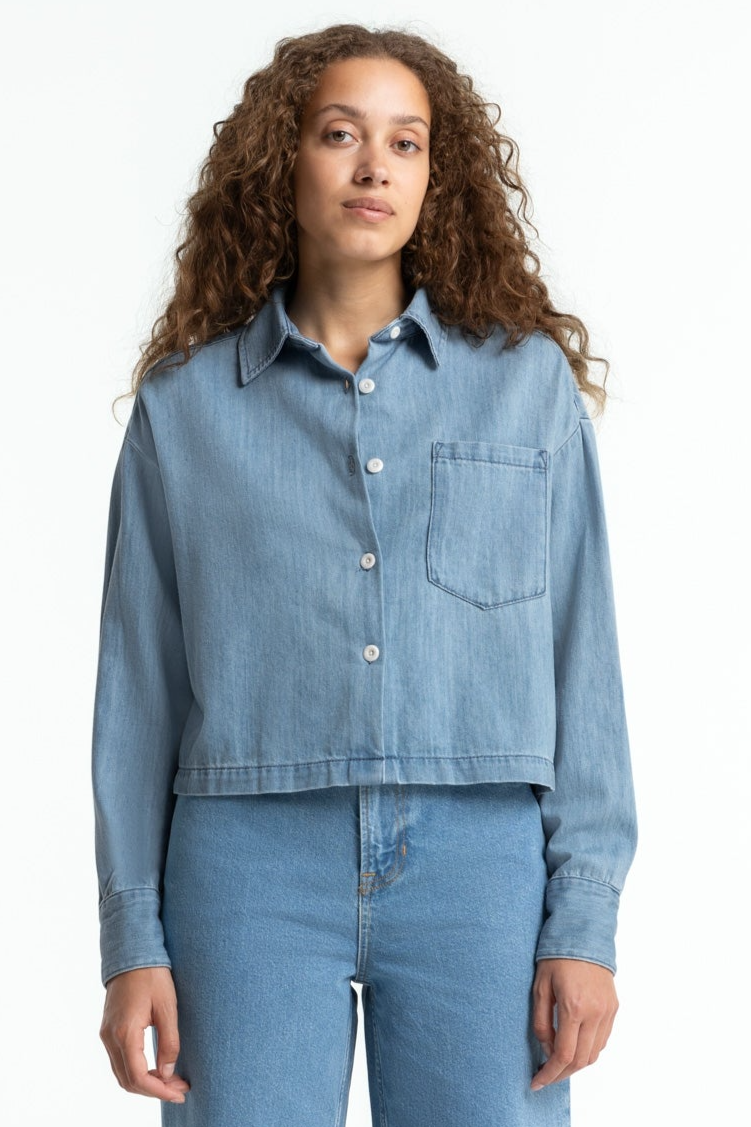 Kings of Indigo  Shirt Quinn Alabama Super Lichtblauw