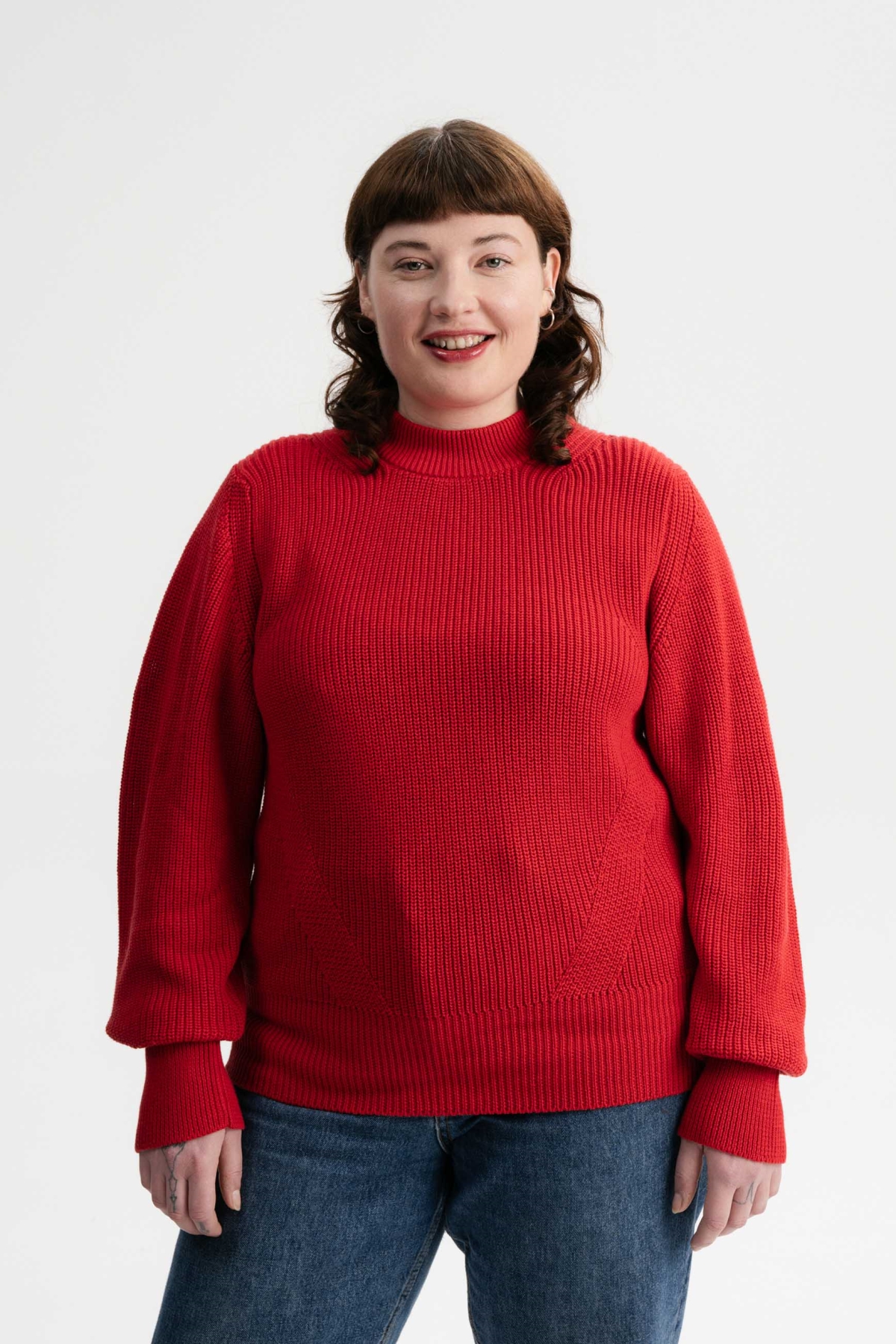 MELA  Gebreide Trui Riya Granaatappel