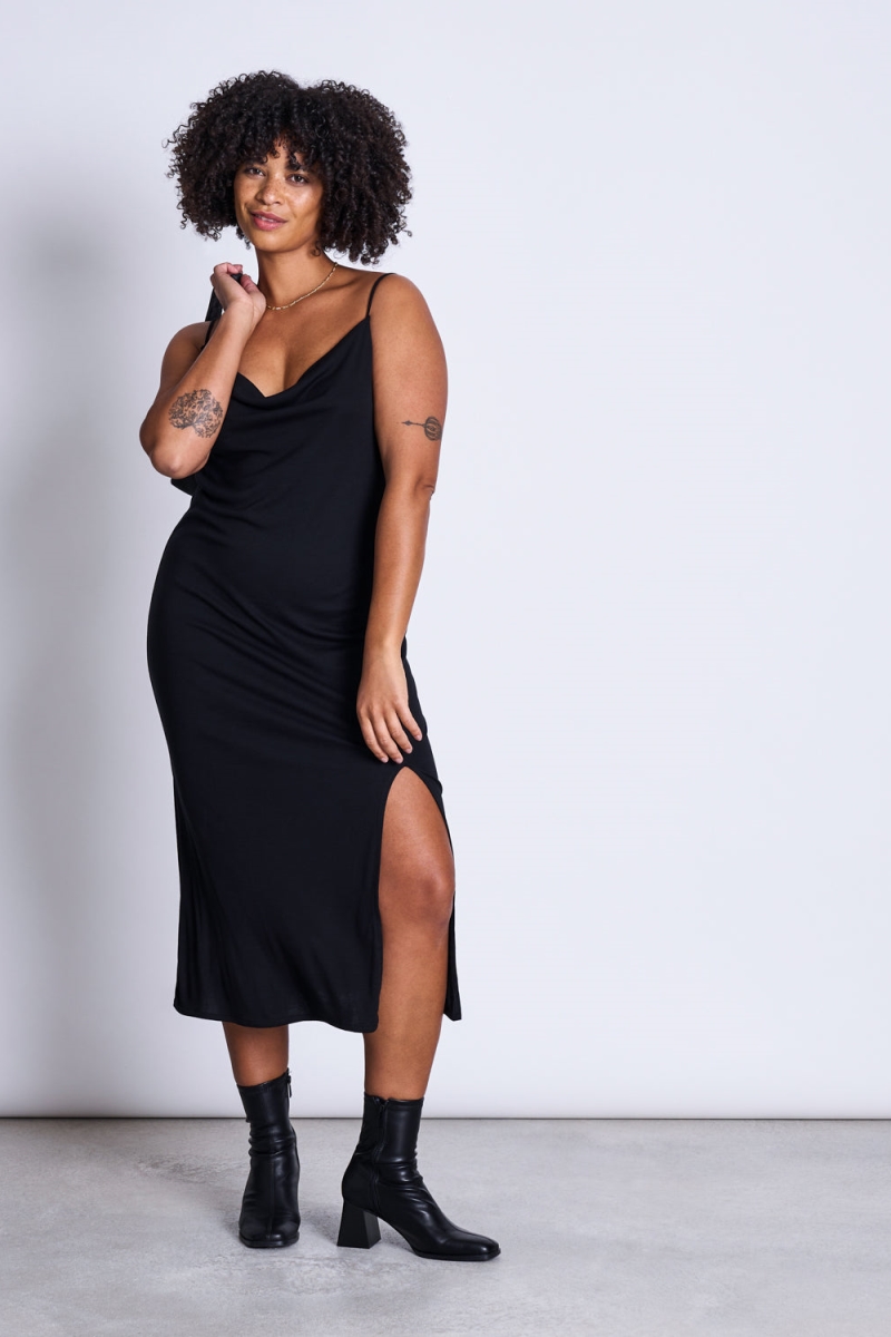 JAN 'N JUNE  Midi-Jurk Helen Zwart