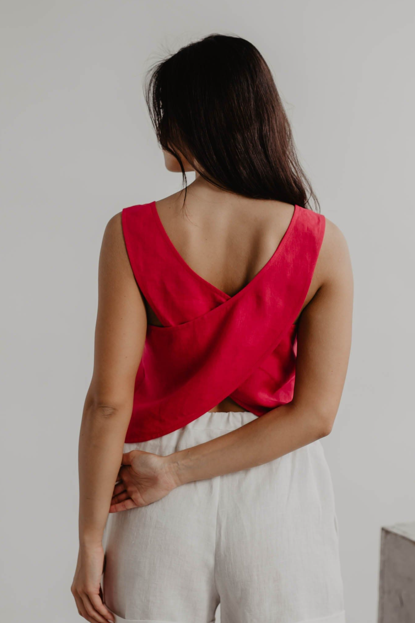 AmourLinen  Boven Ella Viva Magenta