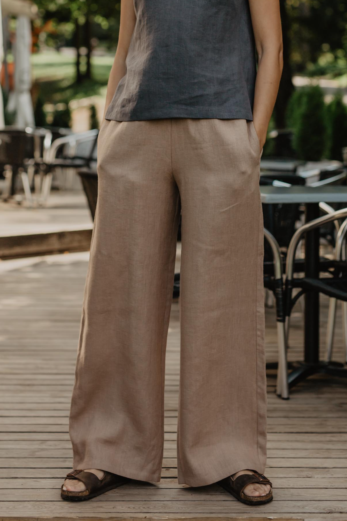 AmourLinen  Broek Oulu Rosy Brown