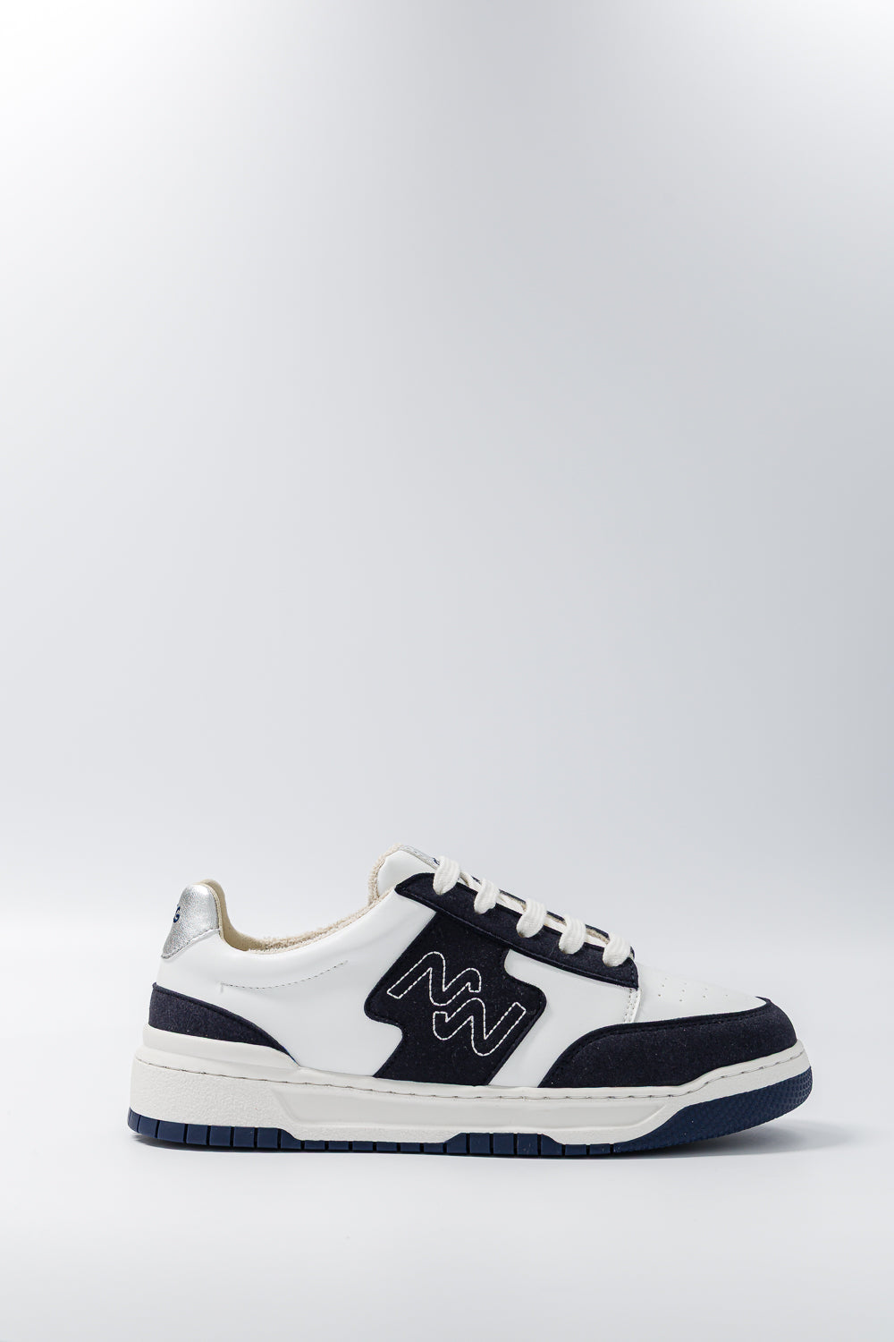 Mood Walk mannen vegan Sneakers Dream Big Zilver Marineblauw